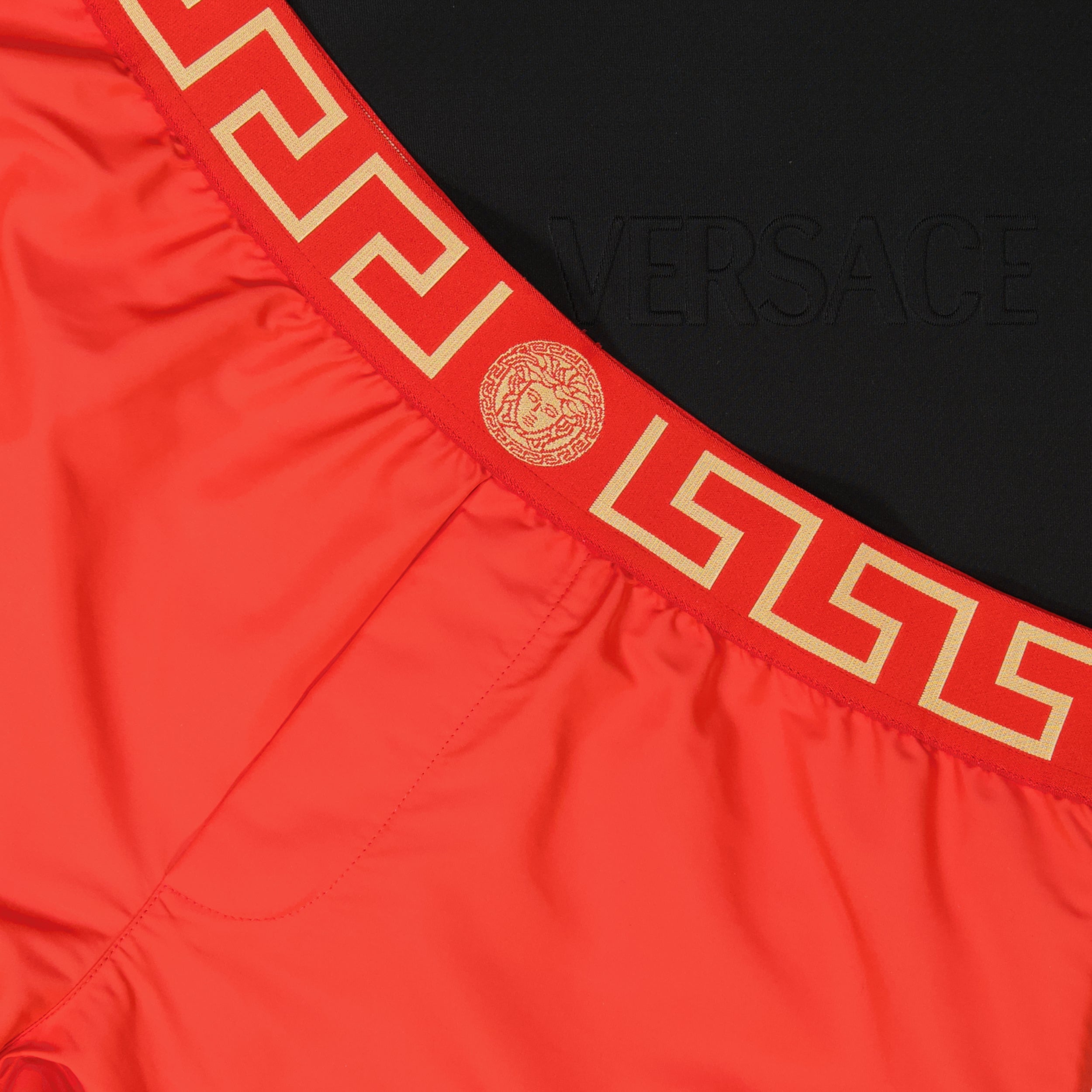 Beachwear Medusa Greca Swim Shorts Versace Red Homme