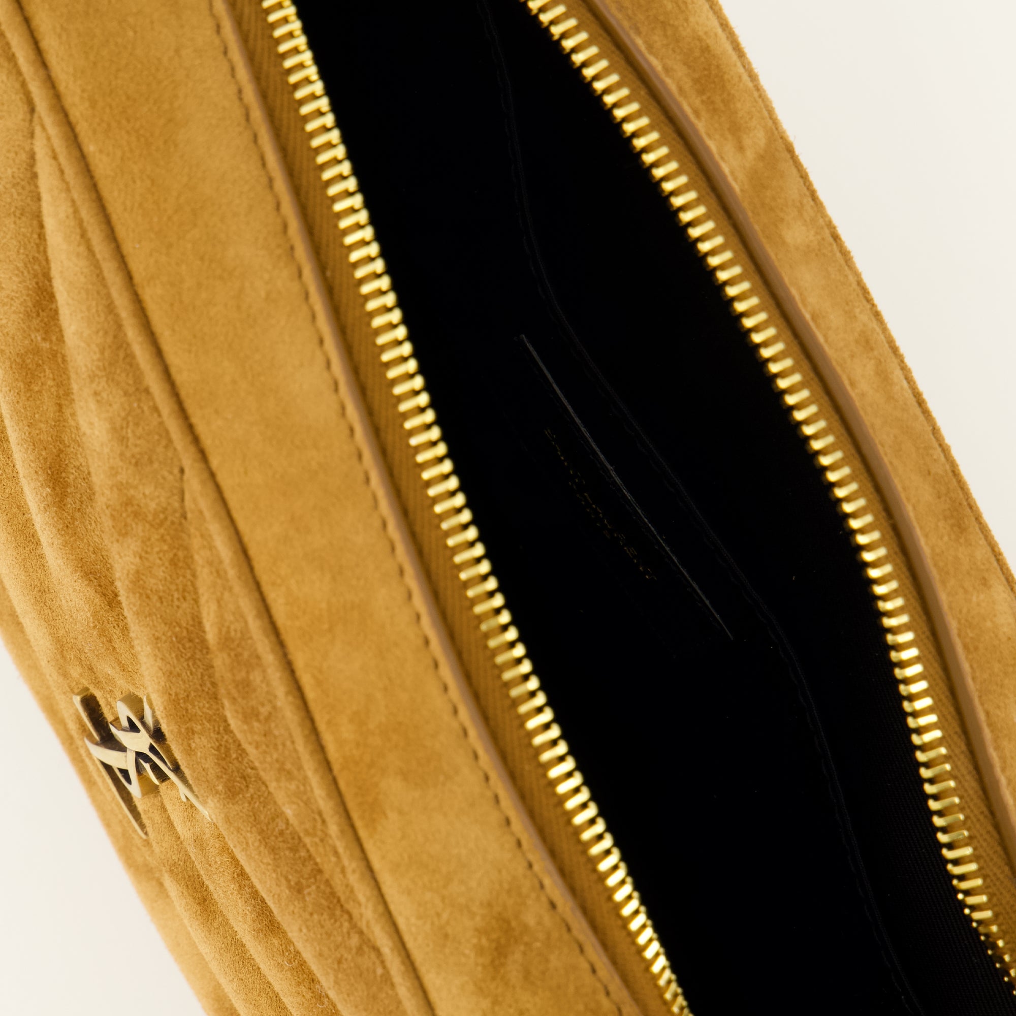Sacs bandoulière Loulou Kamera Tasche aus braunem Wildleder Saint Laurent Marron Homme