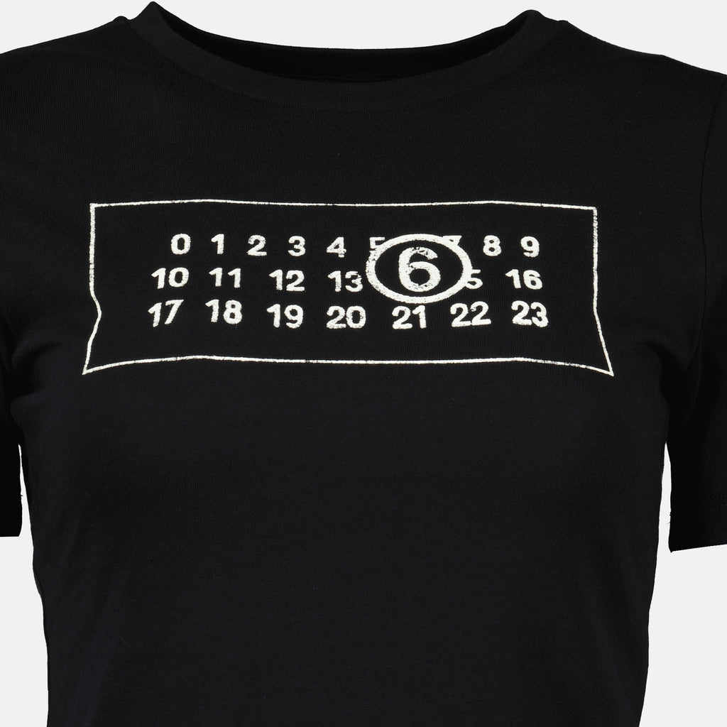 T-shirts T-shirt Numeric Mm6 Noir Femme
