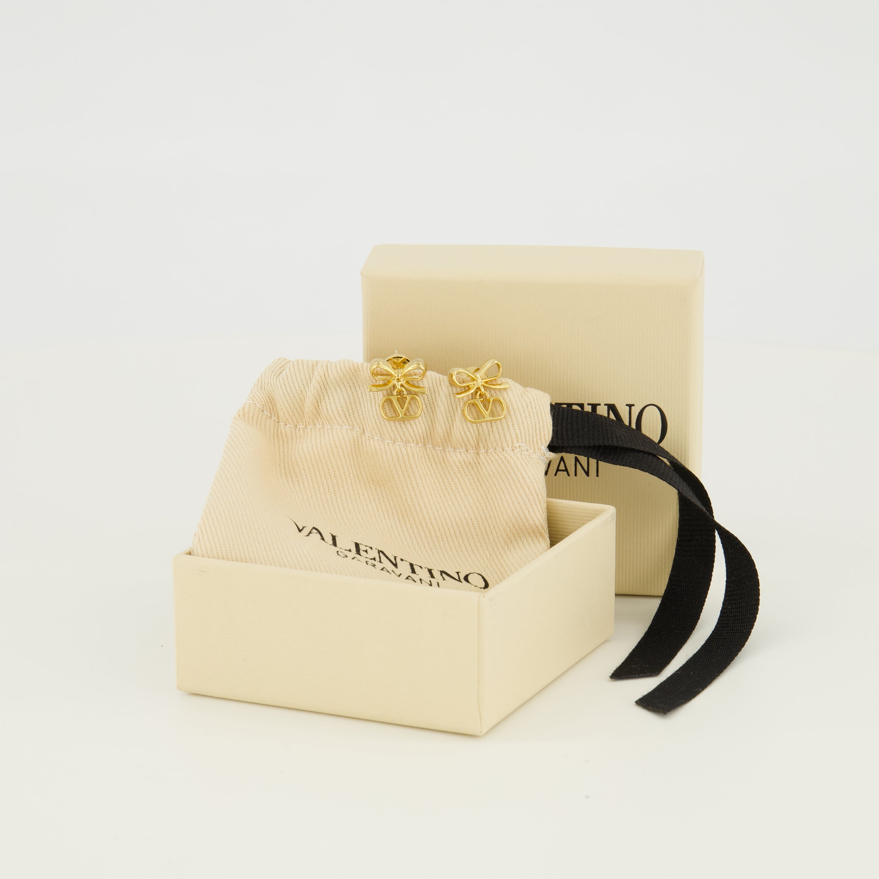 Bijoux VLogo ゴールドイヤリング Valentino Garavani Doré Femme