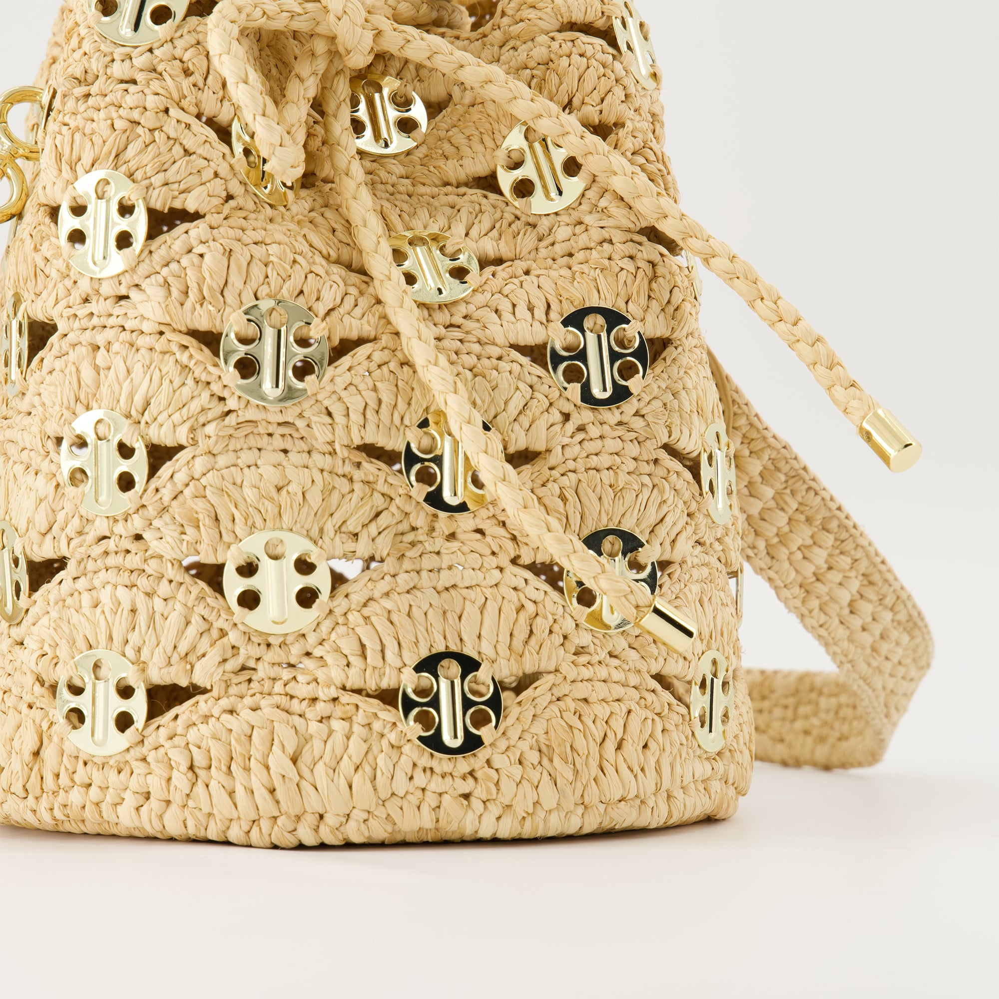 Bucket bags Raffia Bucket Bag Rabanne Beige Femme