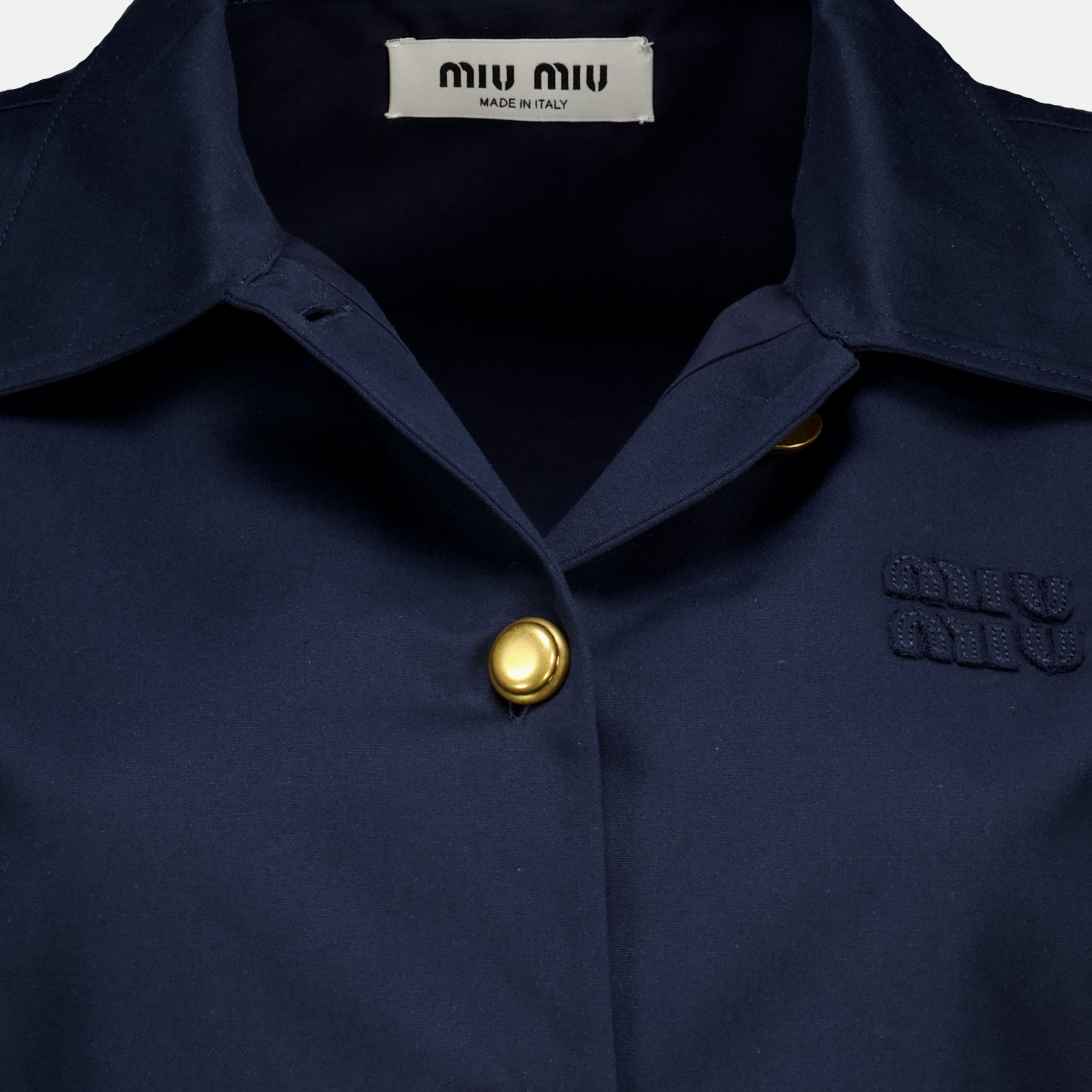 Robes Robe courte bleu marine Miu Miu Bleu foncé Femme