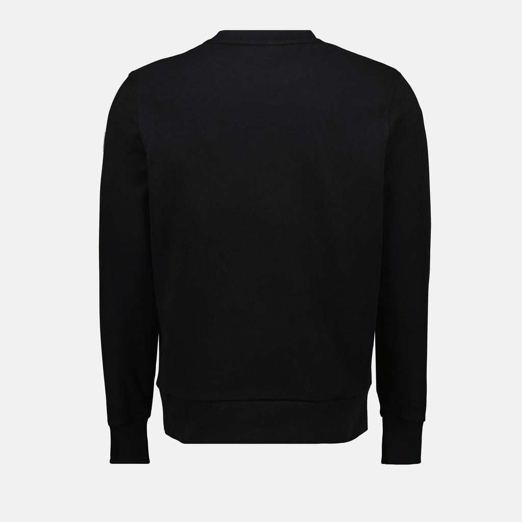 Sweatshirts Sweat à logo brodé Moncler Noir Homme