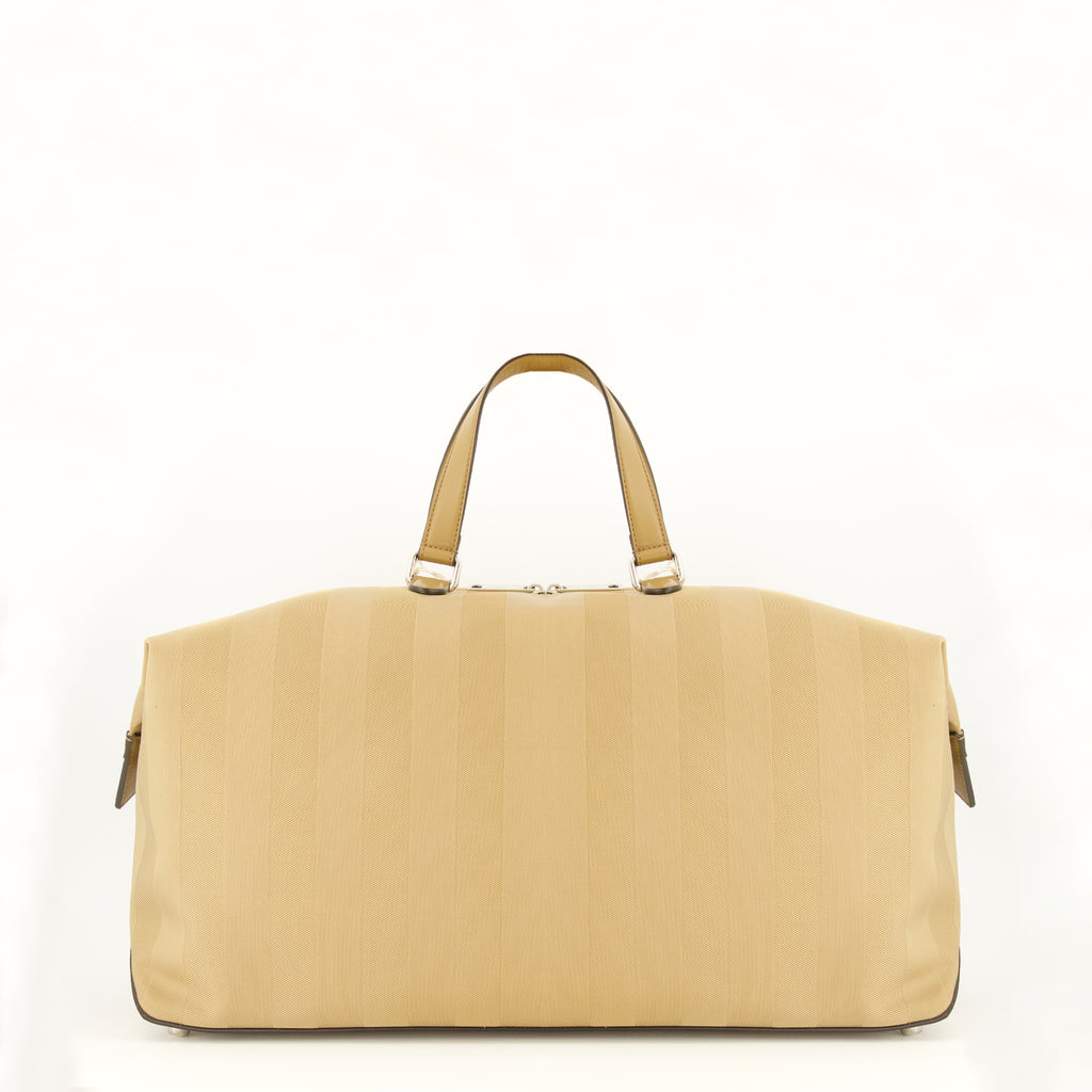Sacs de sport et voyage Fendi Lui 48 Beige Nylon Travel Bag Fendi Beige Homme