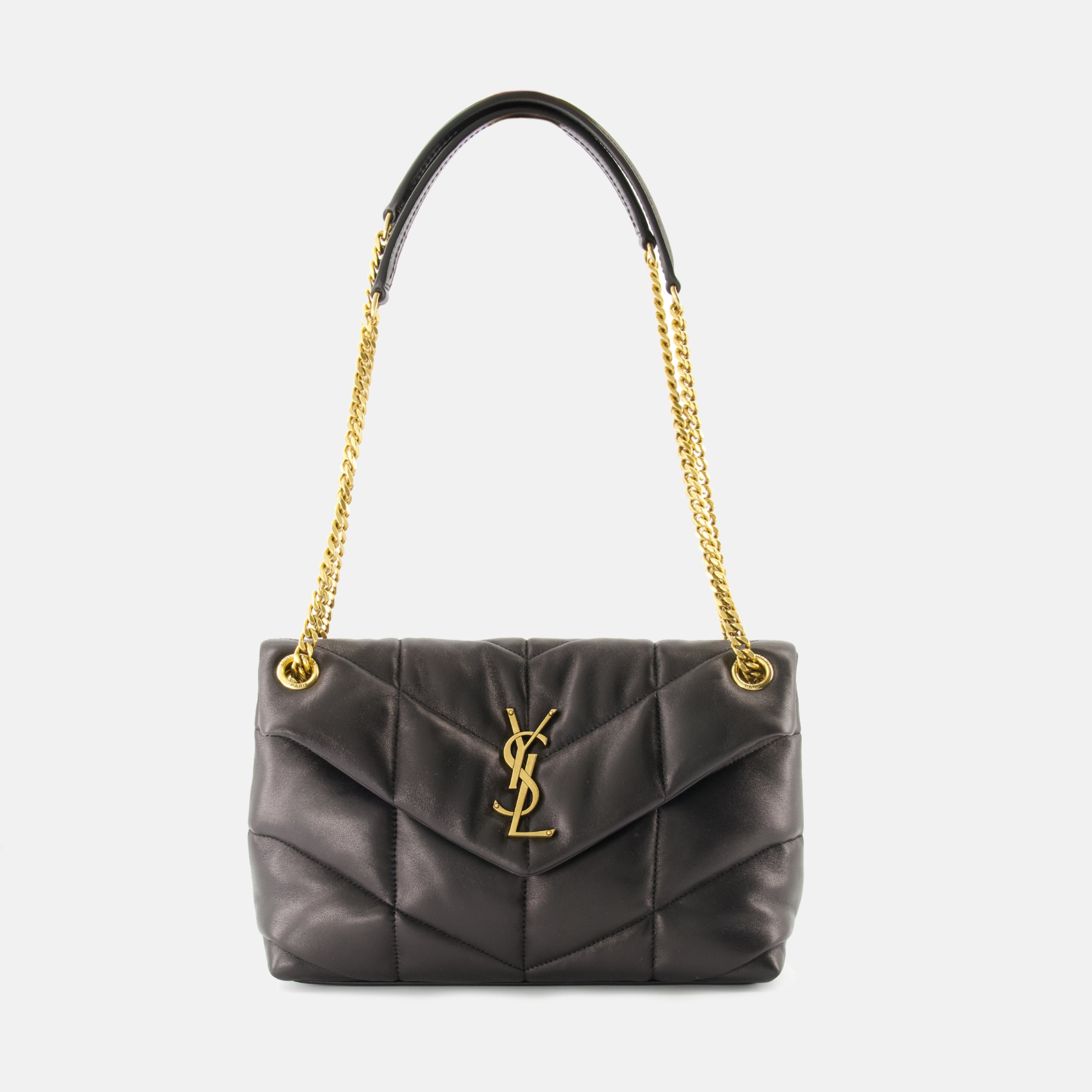 ハンドバッグ・ショルダーバッグ ミディアム・パファー・バッグ Saint Laurent 黒 Femme