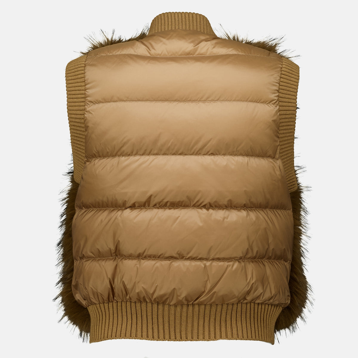 Vestes Ärmellose Woll-Pufferjacke Moncler Marron Femme