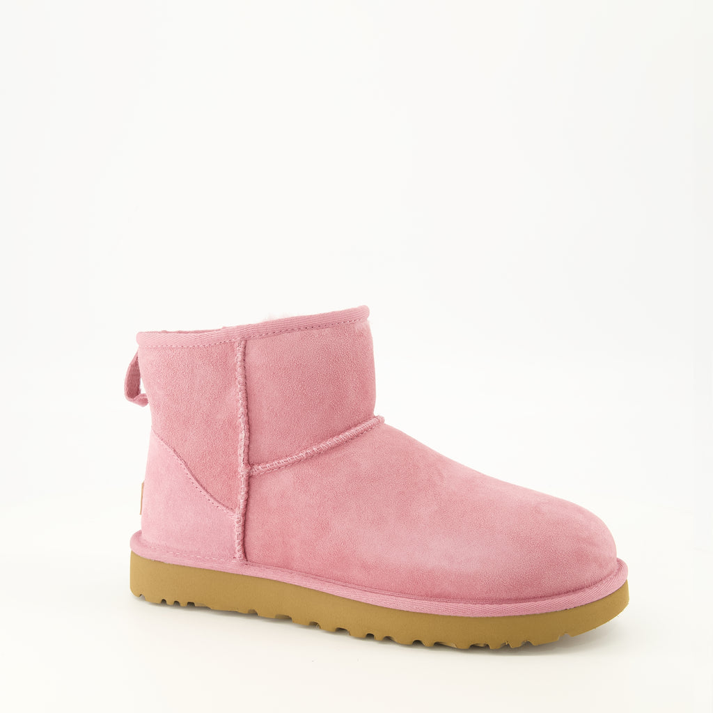 Bottines Classic Mini II Boots Pink Ugg Rose Femme