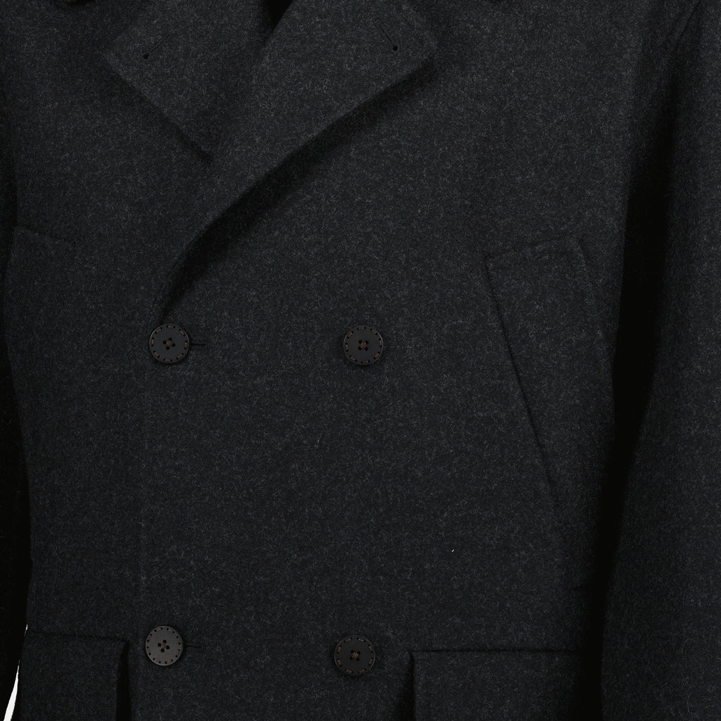 Image of the article Gray wool coat by Fendi for Men - Autumn-Winter 2025 - Detailed view_1