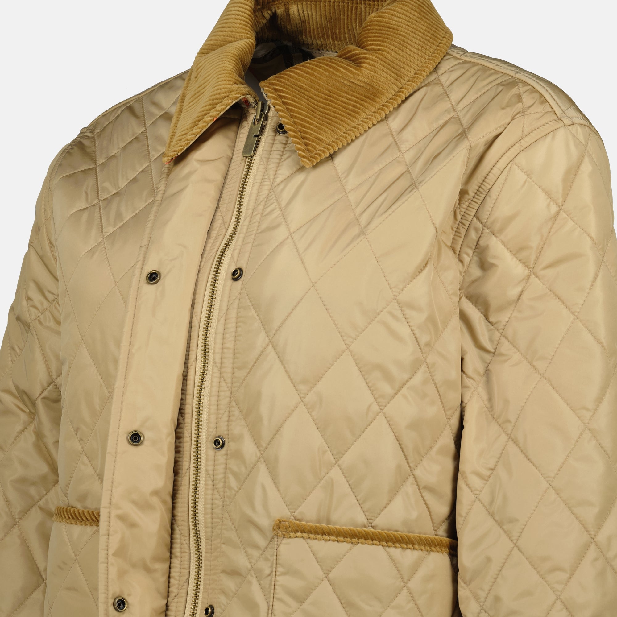Vestes Giacca Matelassé Burberry Beige Femme