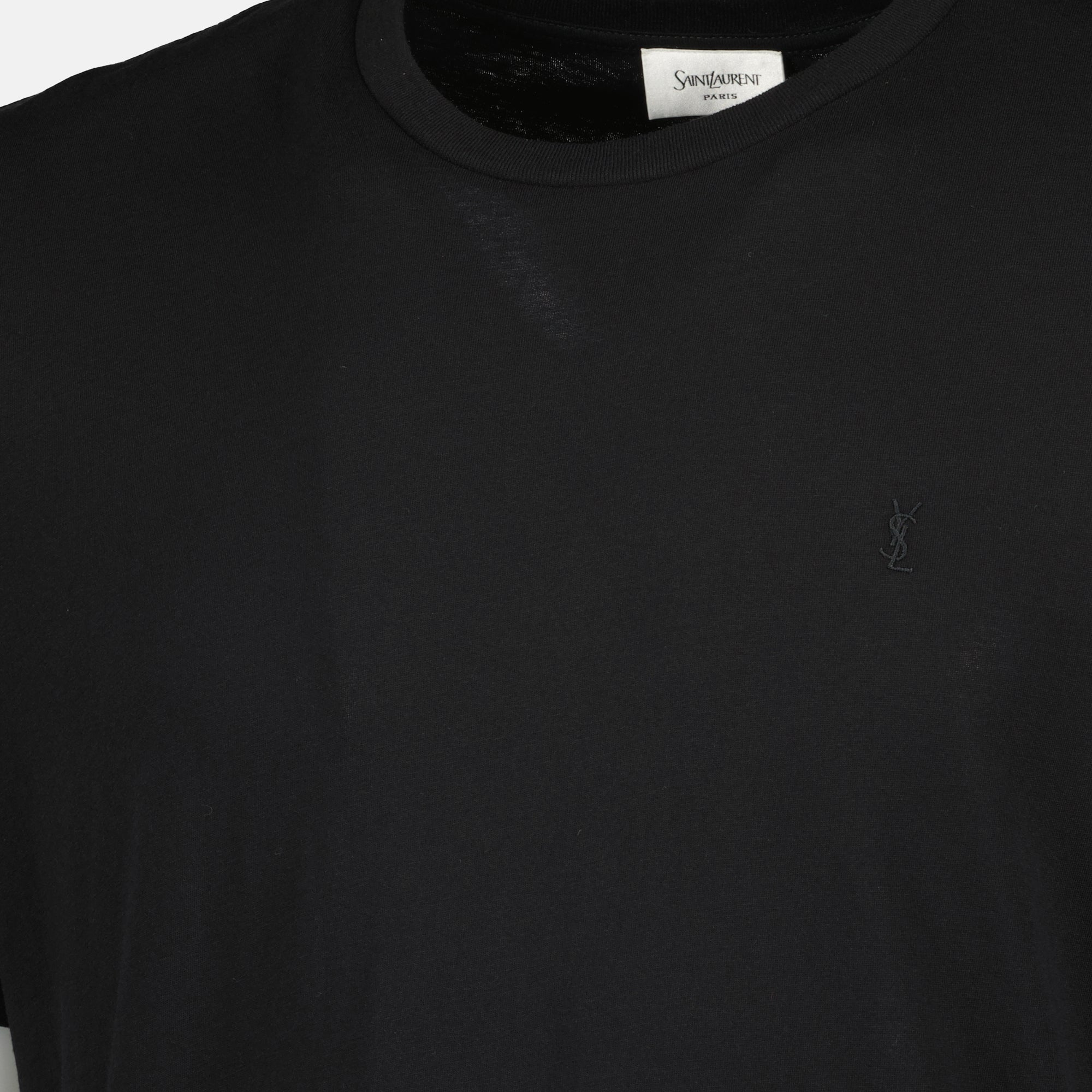Image of the Cassandre T-shirt by Saint Laurent for Men - Autumn-Winter 2025 - Detailed View_1