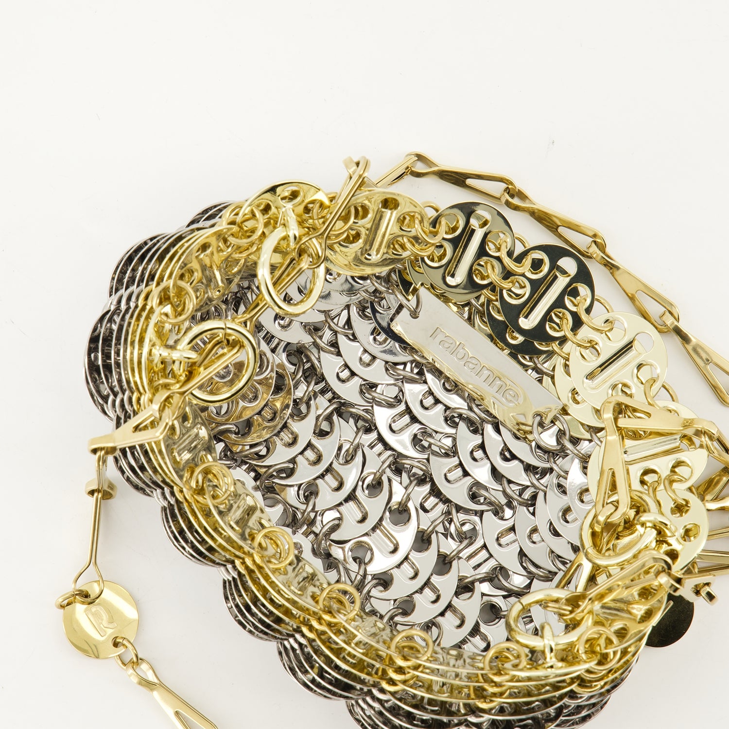 Handbags and shoulder bags Iconic 1969 Nano Bag Rabanne Silver Femme