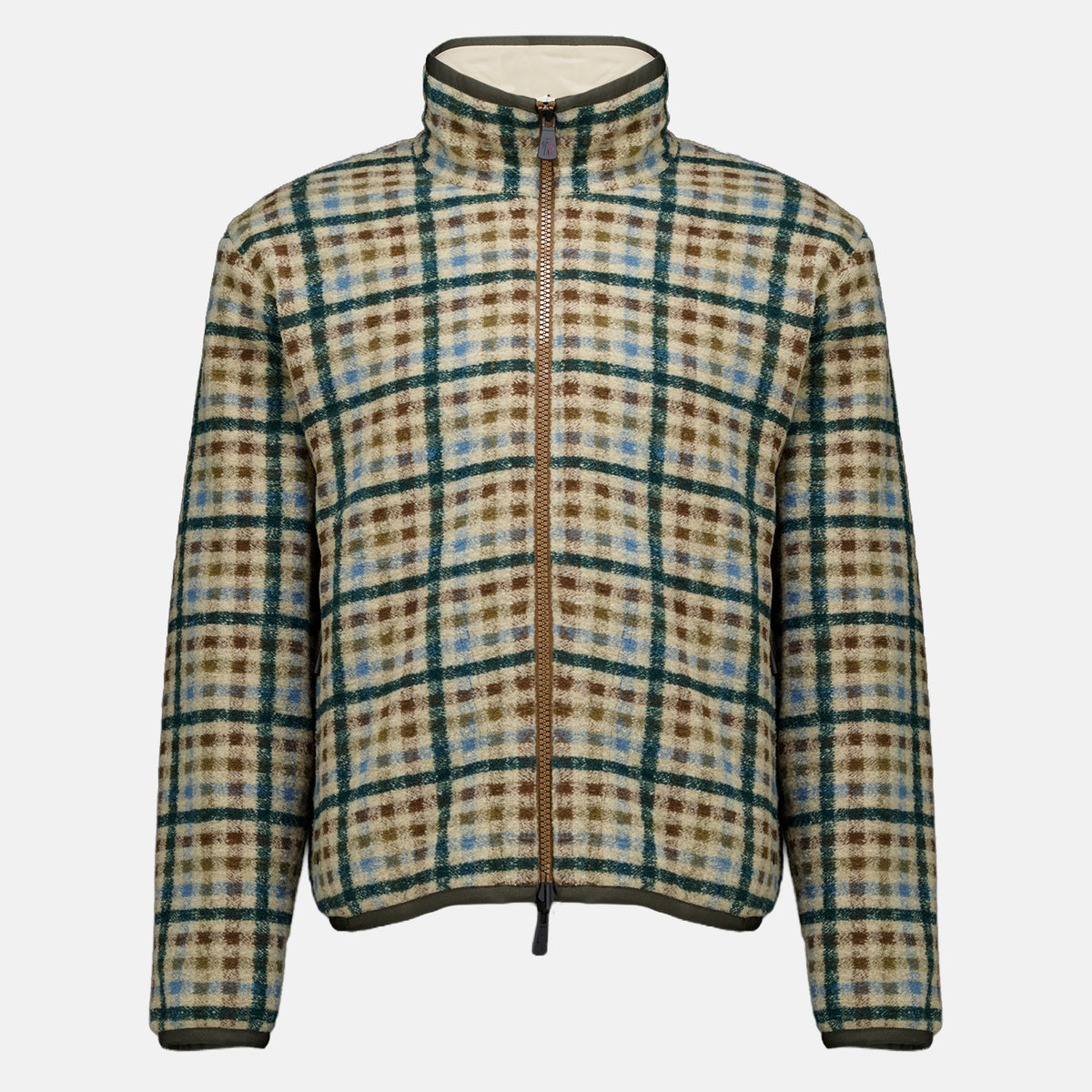 Vestes Umkehrbare Teddy-Zip-Jacke Moncler Grenoble Vert Homme