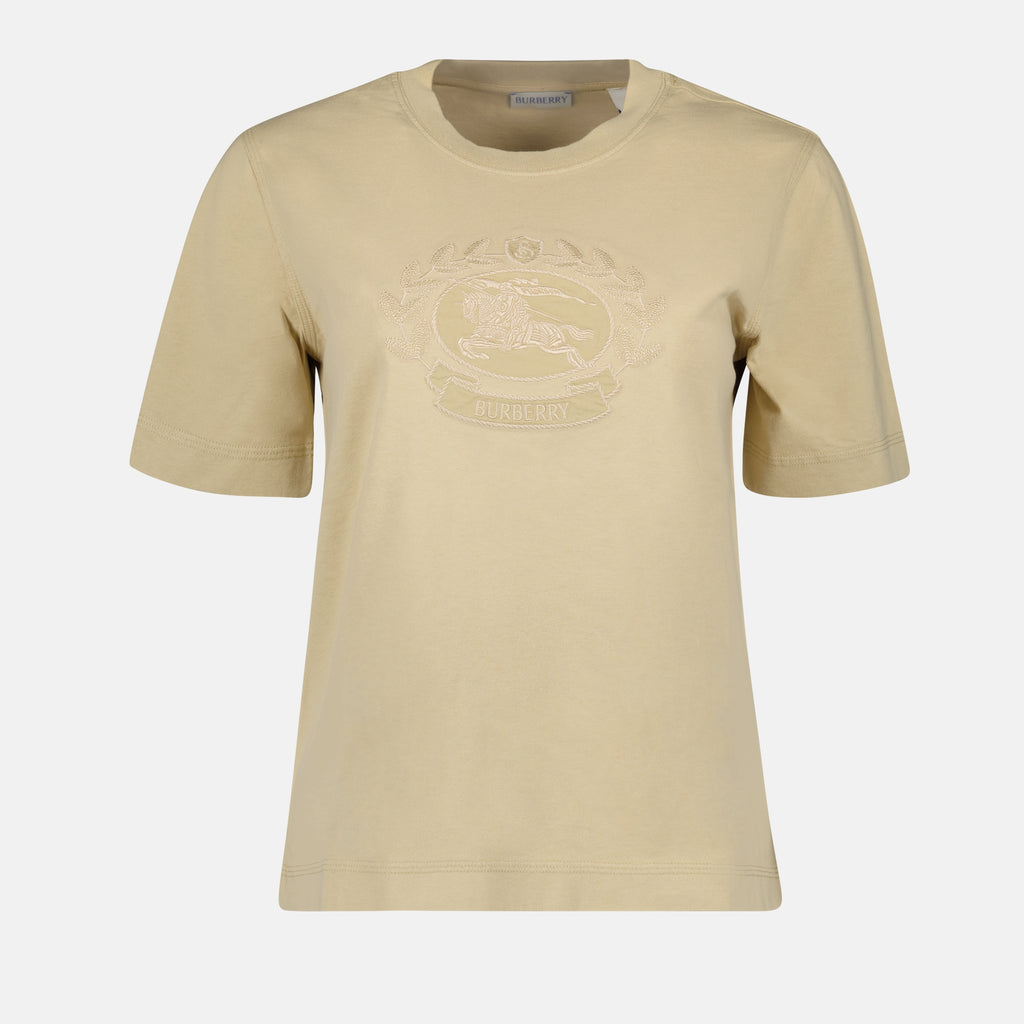 T-shirts Cavalier T-Shirt Burberry Beige Femme