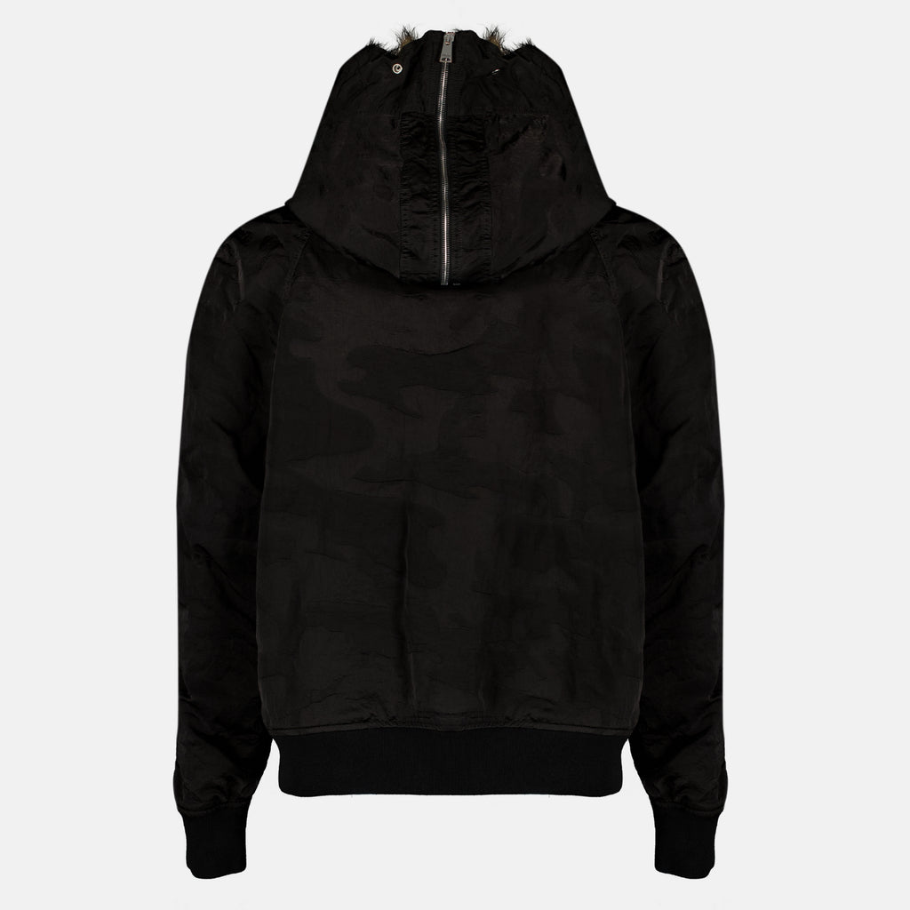 Manteaux Schwarze Nylon-Bomberjacke Fendi Noir Homme