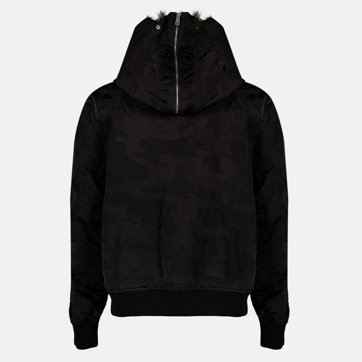 Manteaux Schwarze Nylon-Bomberjacke Fendi Noir Homme