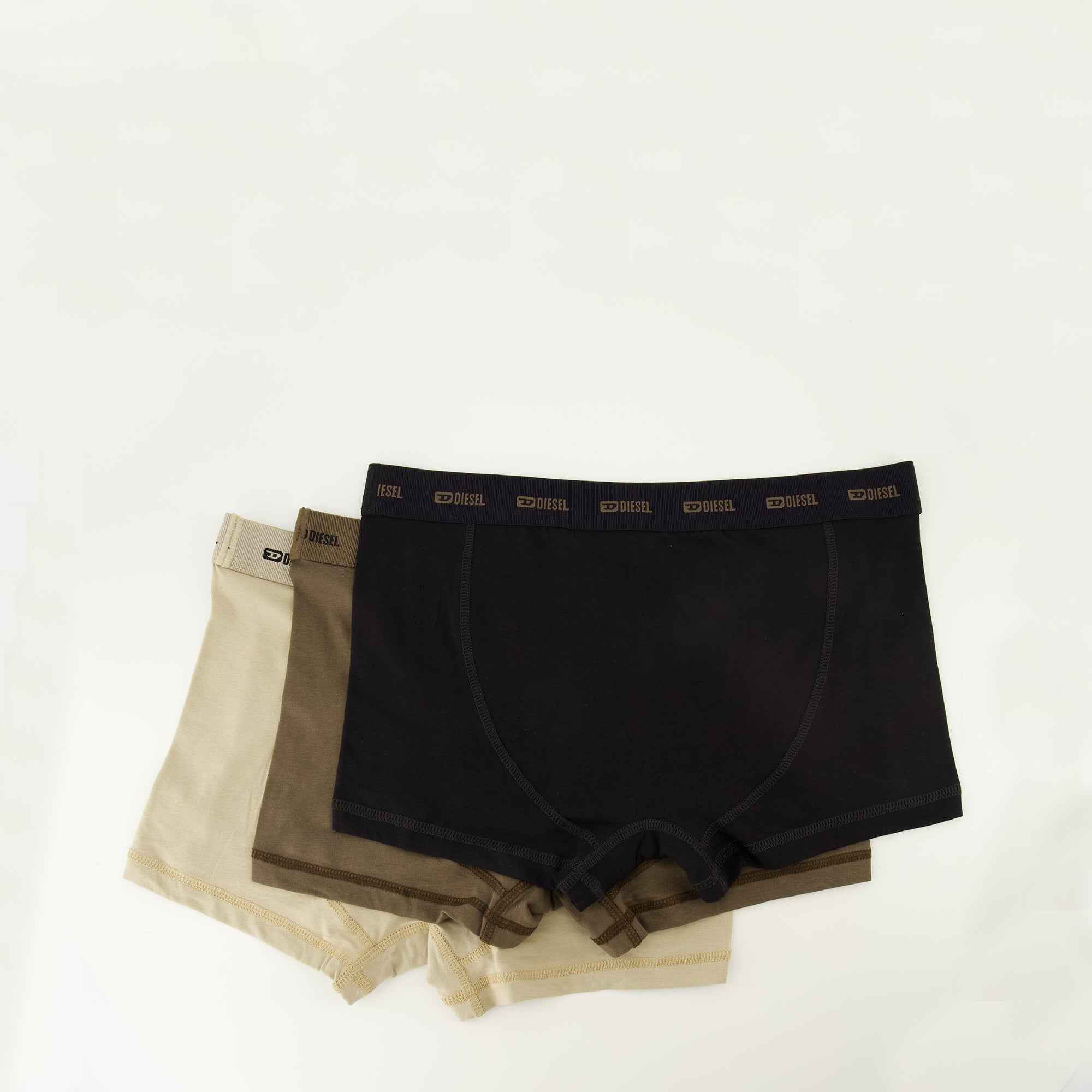 Sous-vêtements et homewear Set di Boxer Kaki, Beige e Nero Diesel Kaki Homme