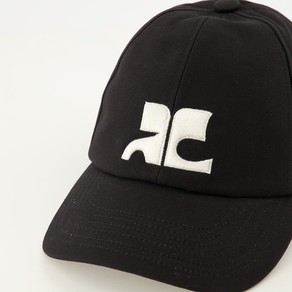 Chapeaux, casquettes et bonnets Casquette AC brodé noir Courrèges Noir Femme