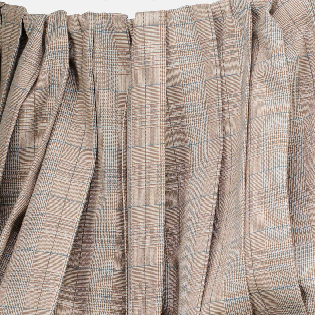 Jupes Mini falda abullonada a cuadros marrón Miu Miu Marron Femme