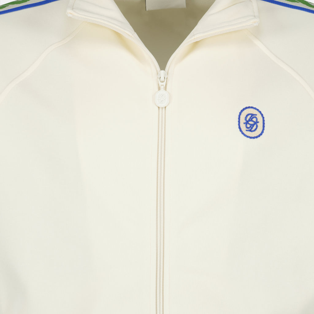 Vestes Veste de survêtement Track Tressée Drole De Monsieur Blanc Homme