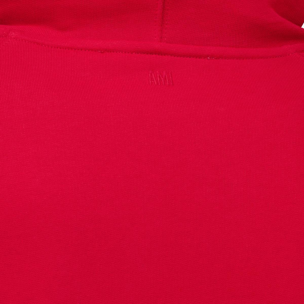 Sweatshirts Rote bestickte Kapuzenjacke Ami PARIS Rouge Unisexe