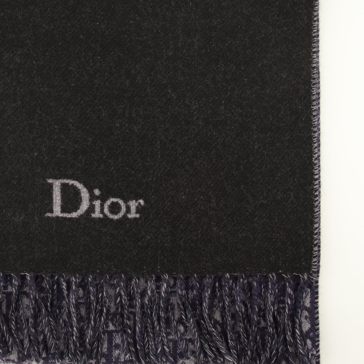 Écharpes, foulards et gants Écharpe double face Dior Oblique Dior Bleu foncé Homme