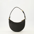 Sacs à main et épaule Mini Hobo Bag aus schwarzem Leder Valentino Garavani Noir Femme