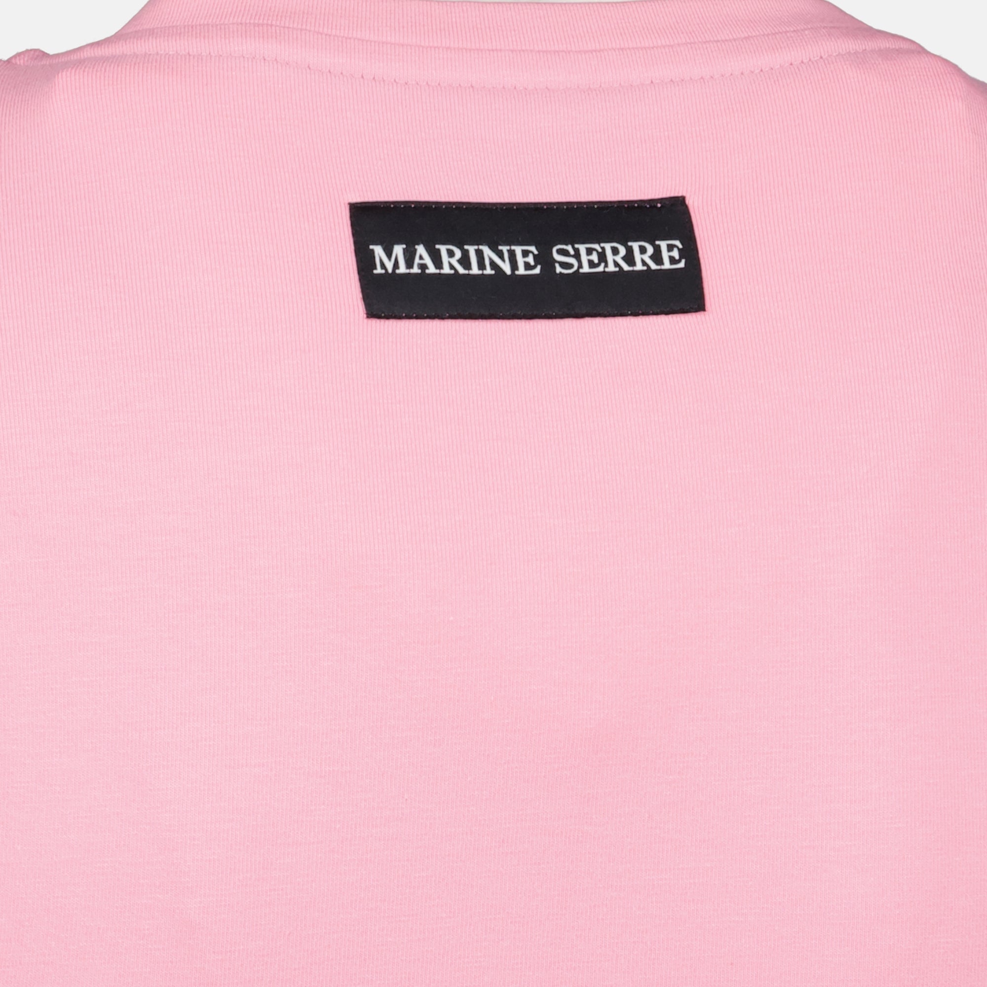 T-shirts T-shirt con Logo in Perle Rosa Marine Serre Rose Femme