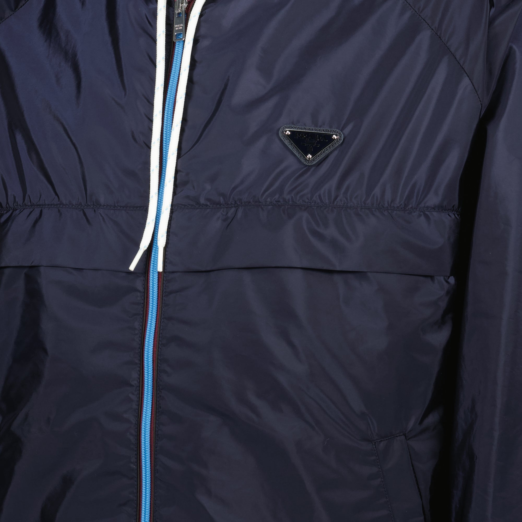 Vestes Giacca in Re-nylon Prada Bleu foncé Homme