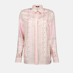 Camisas Camisa de Seda Versace Rosa Femme