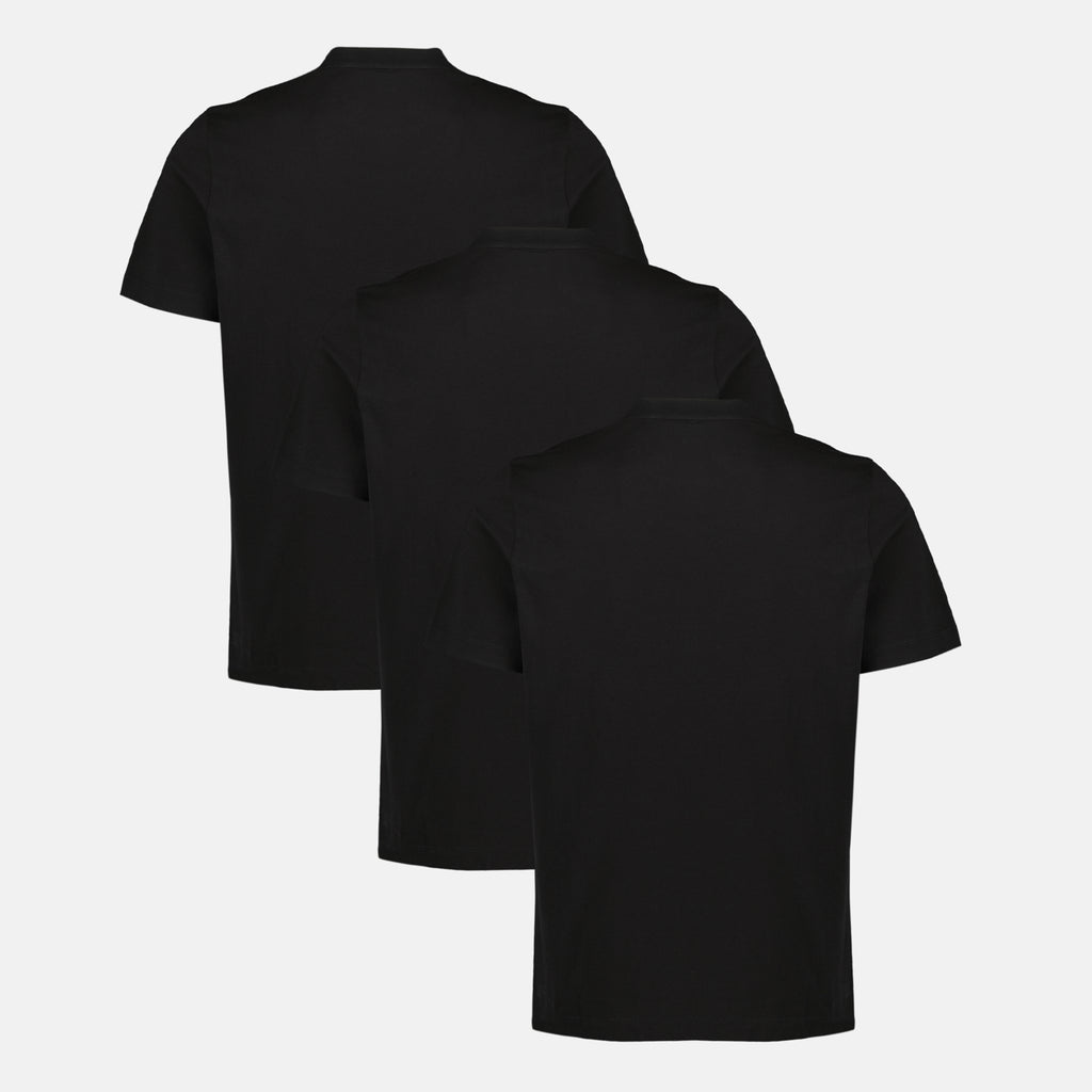 T-shirts Conjunto de 3 camisetas con logo Moncler Noir Homme