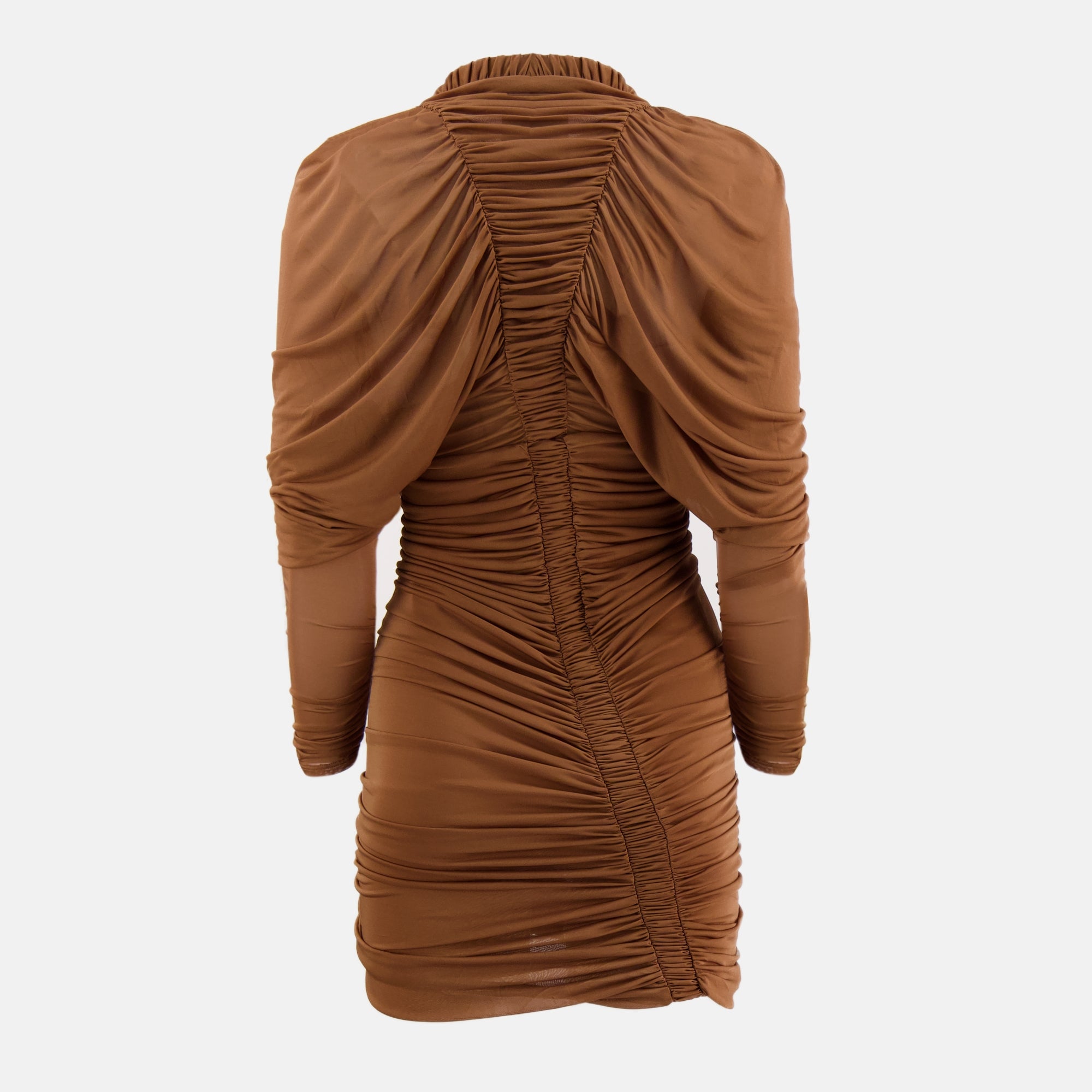 Imagen del vestido mini Orion marrón de la marca Christopher Esber para mujer - Temporada Primavera-Verano 2026 - Vista Trasera