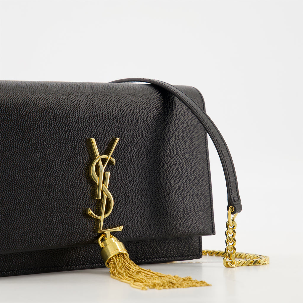 Sacs bandoulière Sac Kate Chain Saint Laurent Noir Femme