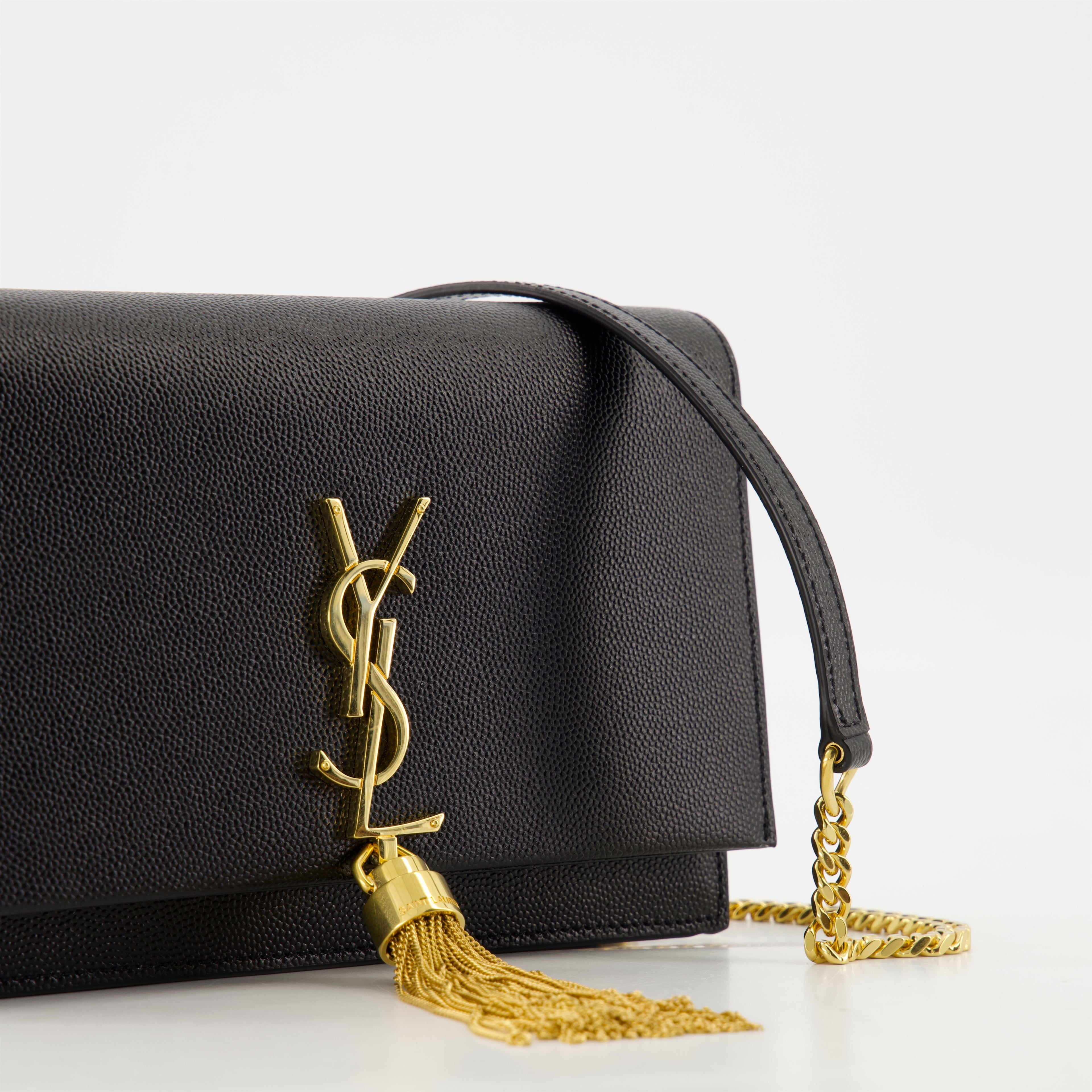 Sacs bandoulière Sac Kate Chain Saint Laurent Noir Femme