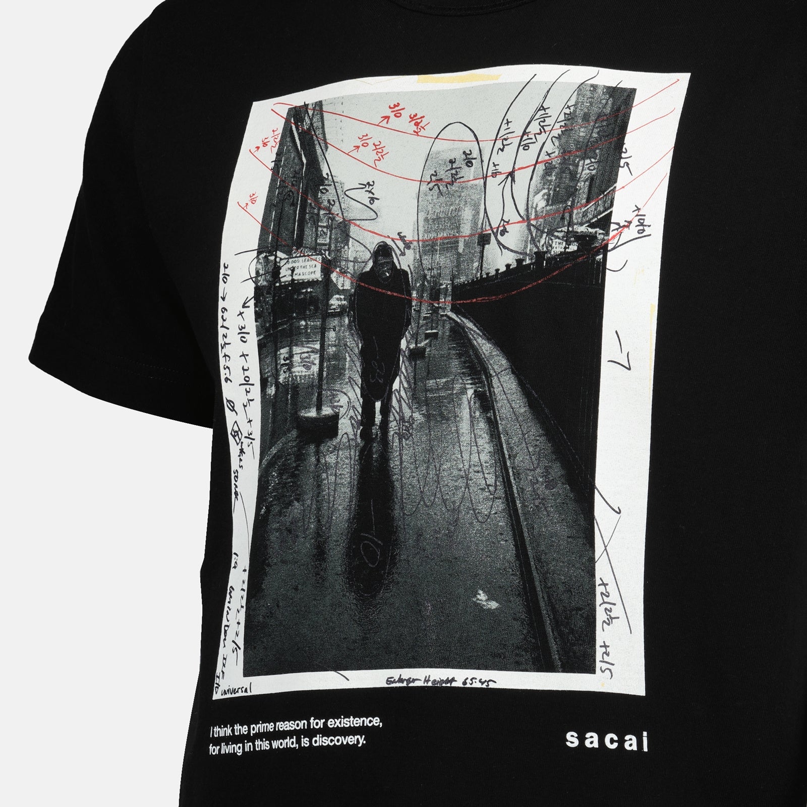 T-shirts T-shirt James Dean Sacai Noir Homme