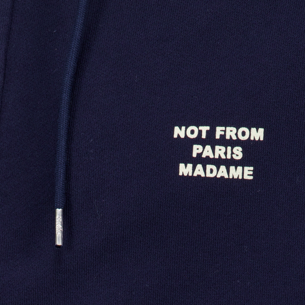 Sweatshirts Navy Blue Slogan Zip Sweatshirt Drole De Monsieur Bleu foncé Homme