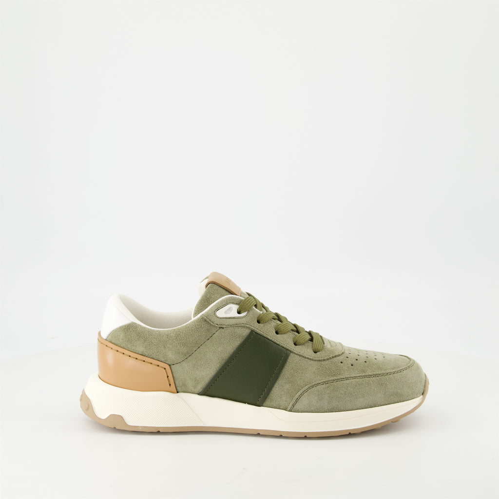 Sneakers Suede Leather Sneakers Tod's Khaki Homme