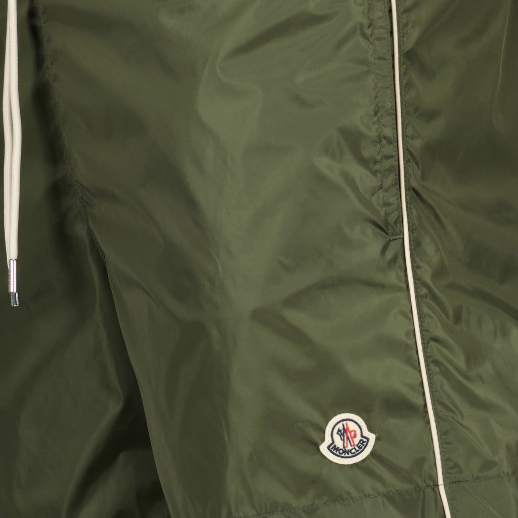 Beachwear Kaki-besetzte Nylon-Badehose Moncler Kaki Homme