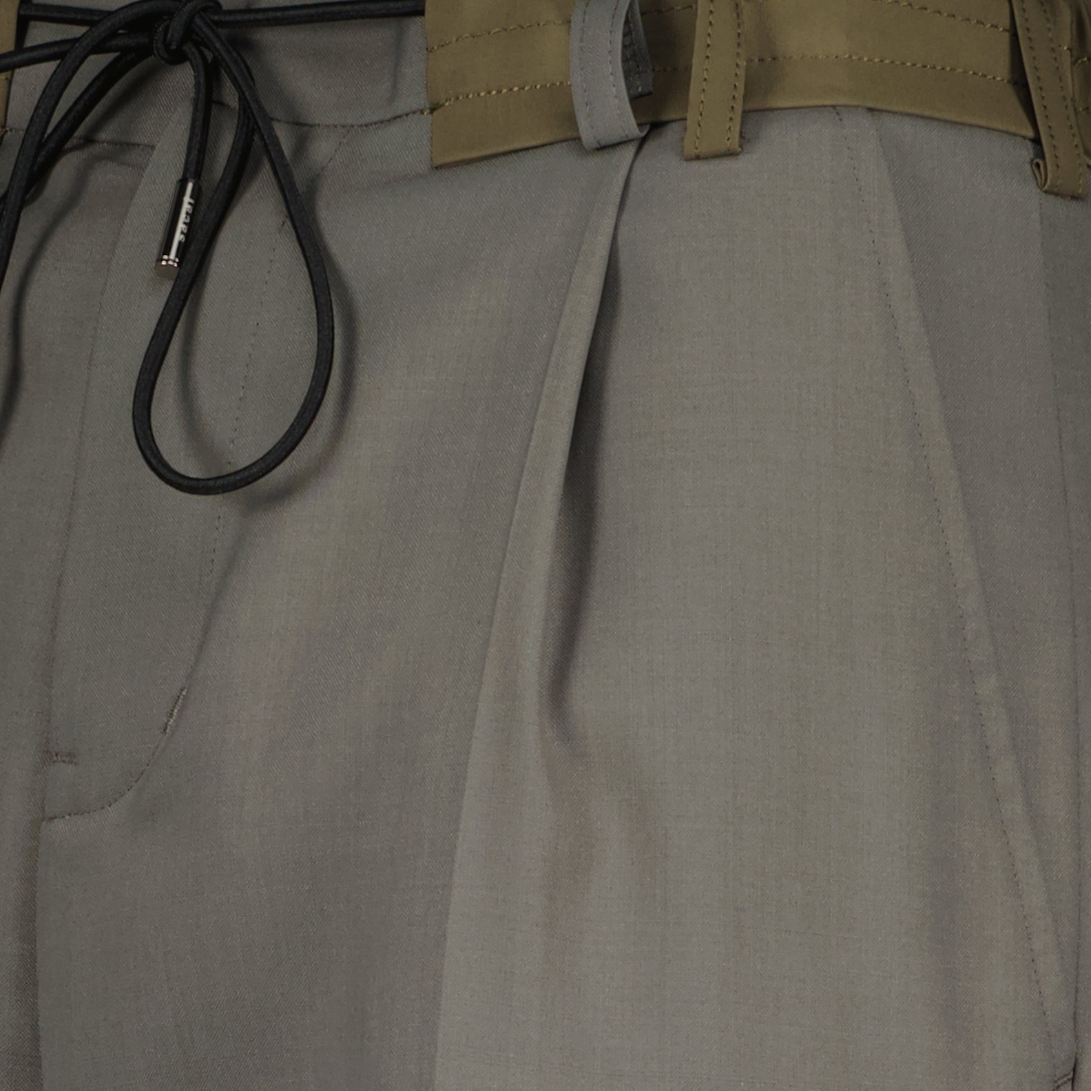 Hosen Faltenhose Sacai Khaki Homme