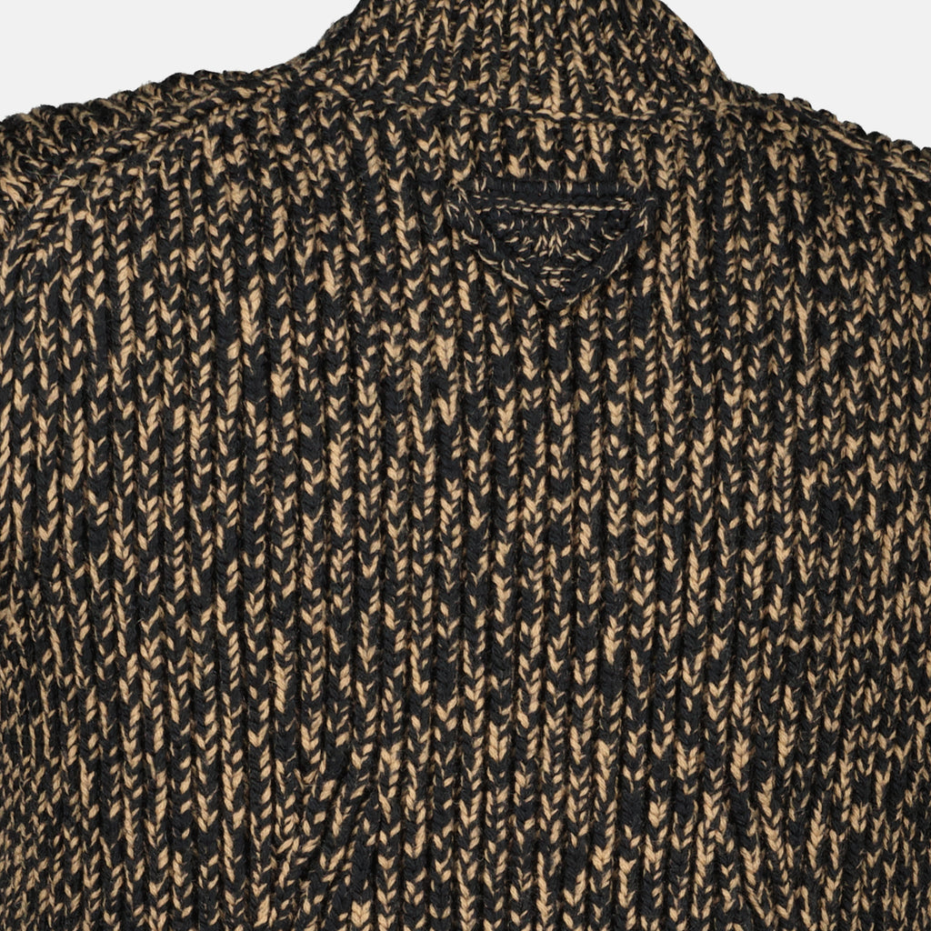 Bild des Artikels Schwarzes langes Wollkleid von Prada für Damen - Herbst-Winter 2025 - Detailansicht_1