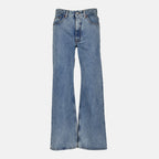 Imagem do jeans direito da marca Mm6 para Mulheres - Outono-Inverno 2025 - Vista Frontal