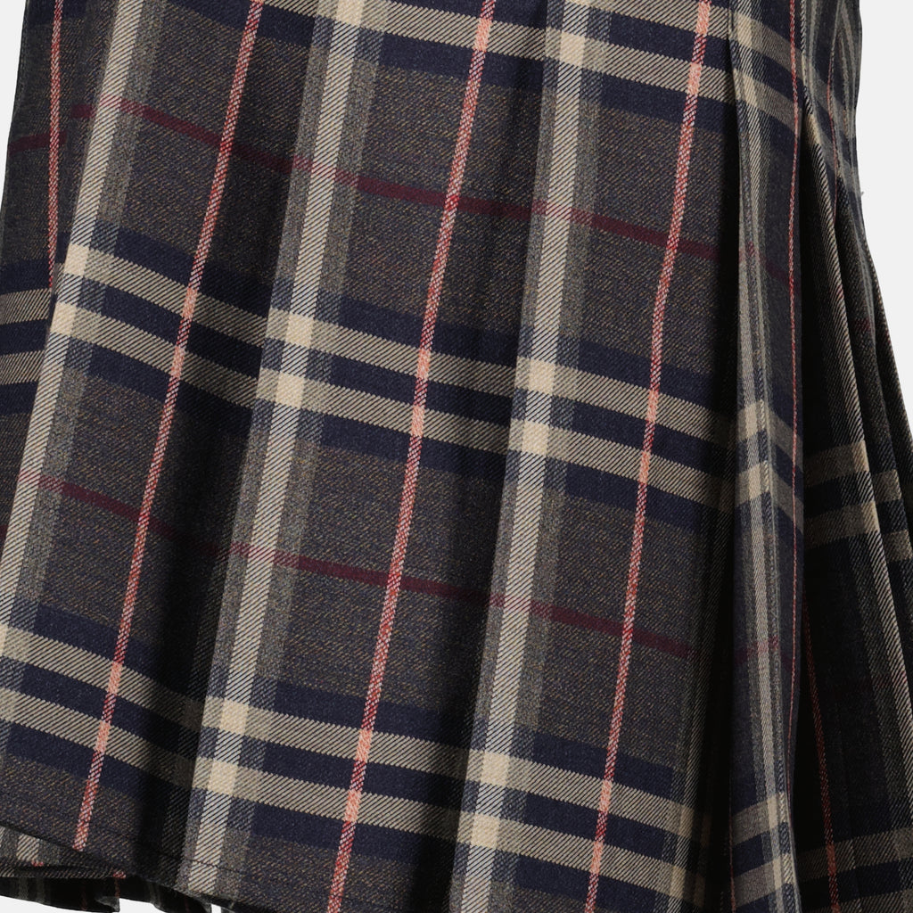 Jupes Kilt à carreaux Check Burberry Gris Femme