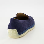 Mocassins Mocassins en cuir velours Tod's Bleu Homme