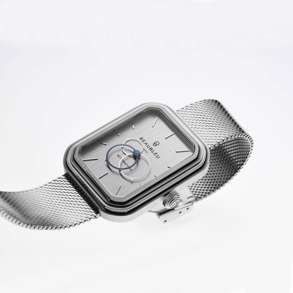 Bijoux Montre Ecce Figura Vesperal Bracelet Acier Beaubleu Gris Unisexe