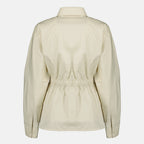 Image of the article Beige Poplin Shirt by Max Mara for Women - Spring-Summer 2026 - Back View
