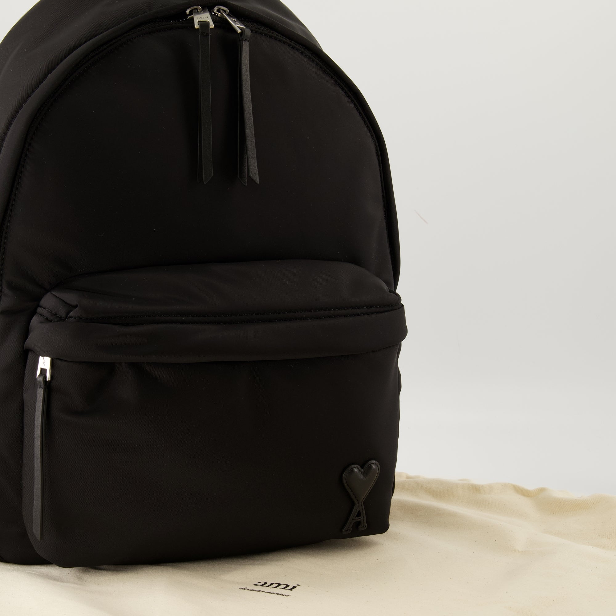 Sacs à dos 마르셀 백팩 Ami PARIS Noir Unisexe