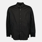 Camicie Camicia in Popeline e Nylon Sacai Nero Uomini