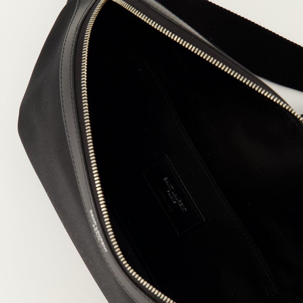 Image de l'article Sac banane en toile et cuir de la marque Saint Laurent pour Homme - Saison Automne-Hiver 2025 - Vue détaillée_3