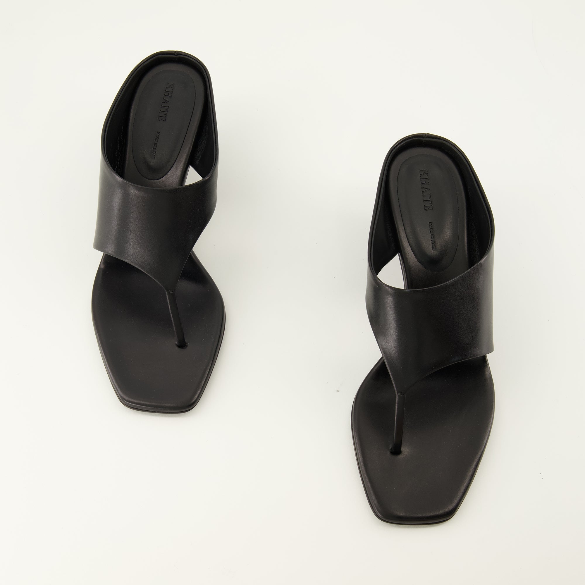 Chaussures ouvertes Mules Marlow en cuir noir Khaite Noir Femme