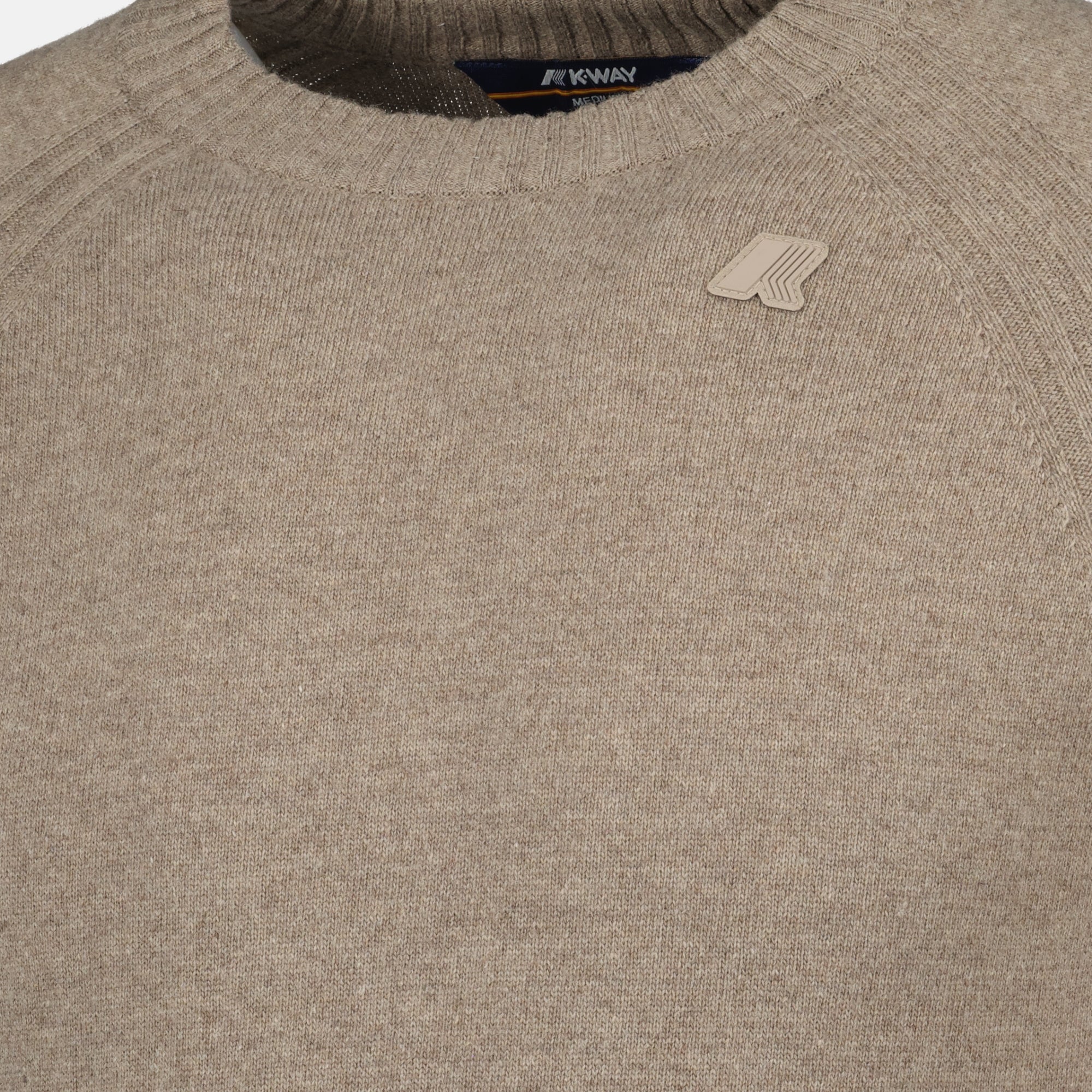 Image of the K-Way Sebas wool sweater for men - Fall-Winter 2025 - Detailed View_1