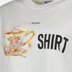 Image of the printed T-shirt from the brand Moschino for Women - Autumn-Winter Season 2025 - Detailed View_3